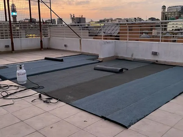 Terraza en ejecución