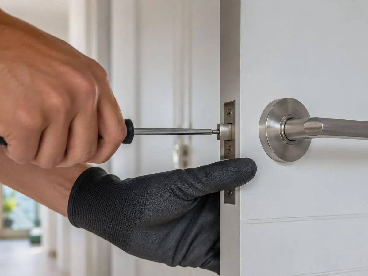 Reparación menor: ajuste de chapa de puerta