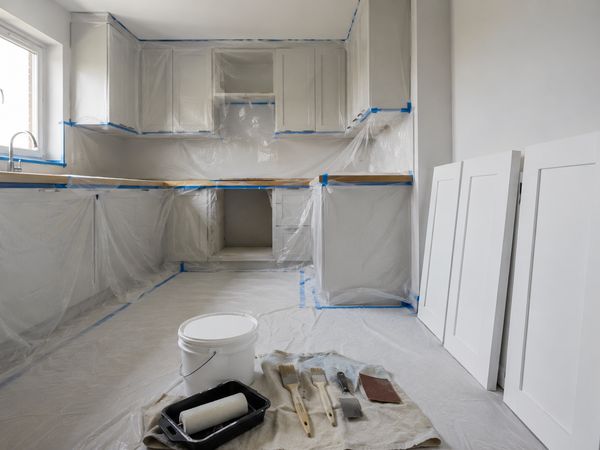 Cocina en proceso de remodelación